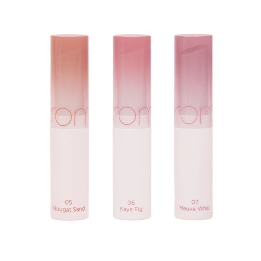 NEW Rom&nd Glasting Melting Balm Trio 3pc Lib Gloss Lippy Romand K BeautyNIB